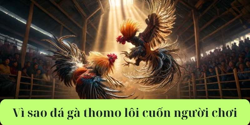 Tại sao đá gà thomo có sức lôi cuốn người tham gia